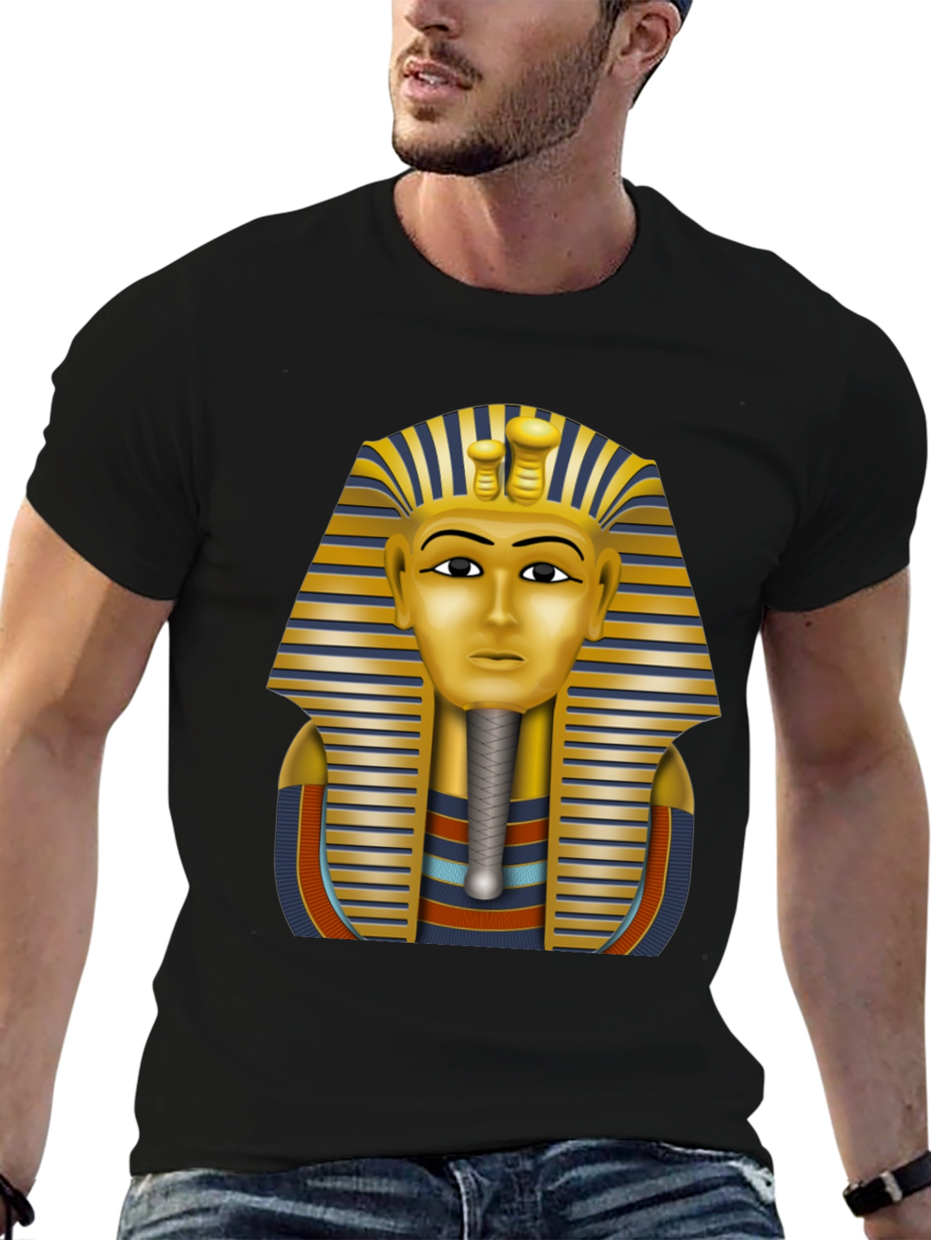 King Tut Graphic Tee - Ancient Egypt Pharaoh T-Shirt