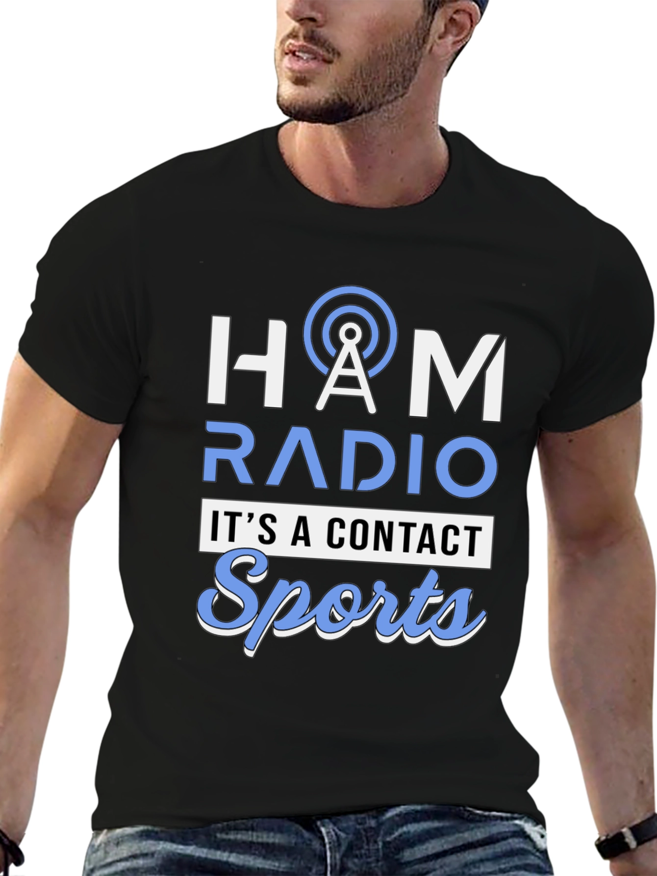 HAM Radio Contact Sports Graphic Tee