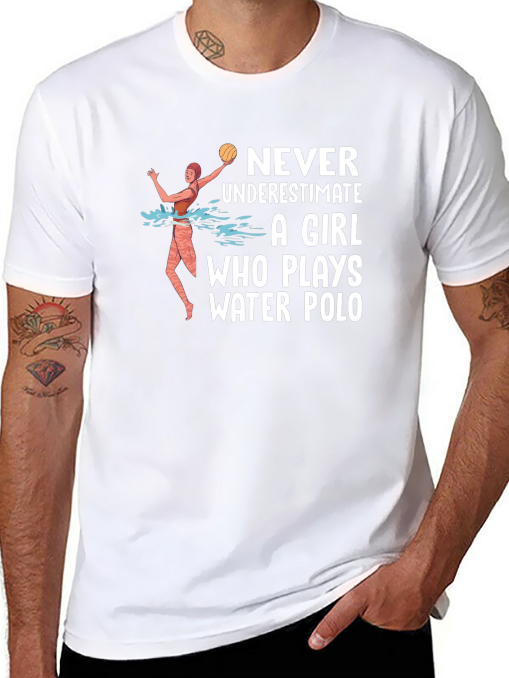 Water Polo Girl T-Shirt - Never Underestimate