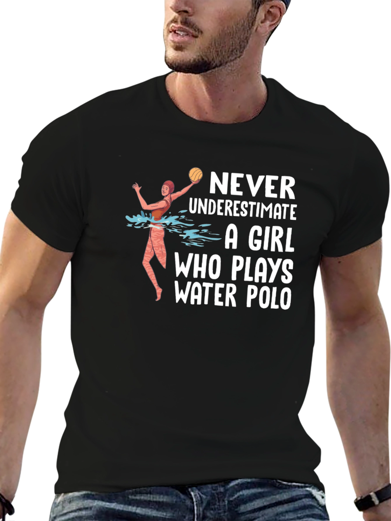 Water Polo Girl T-Shirt - Never Underestimate