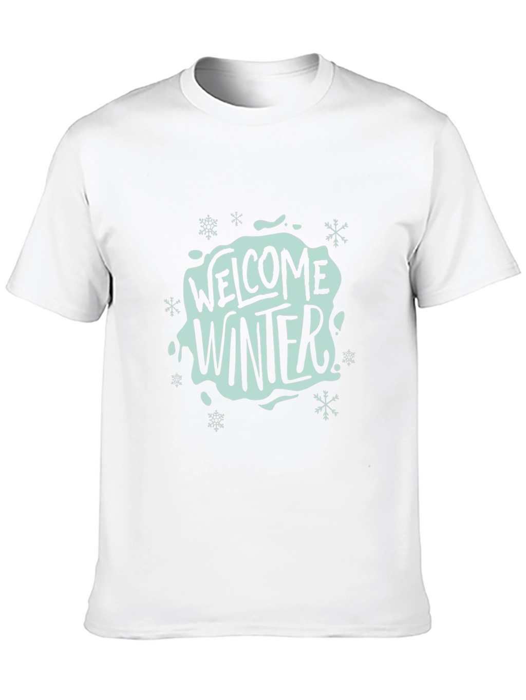 Welcome Winter Black Graphic Tee