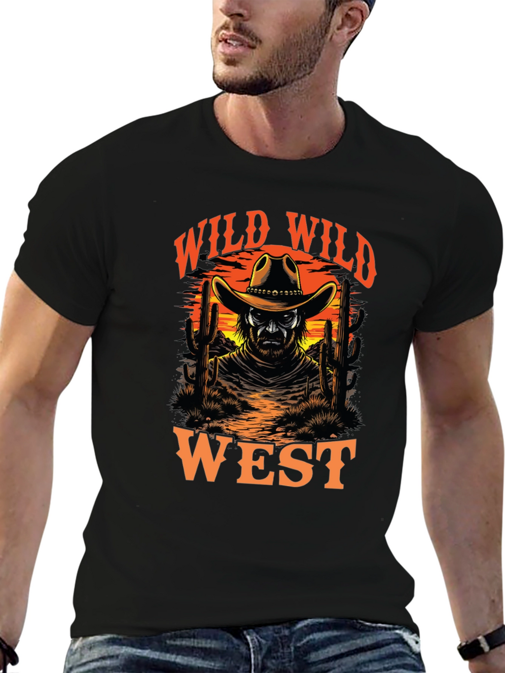 Wild West Cowboy Graphic Tee
