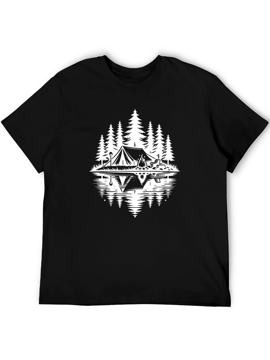 Camping Adventure T-Shirt - Black