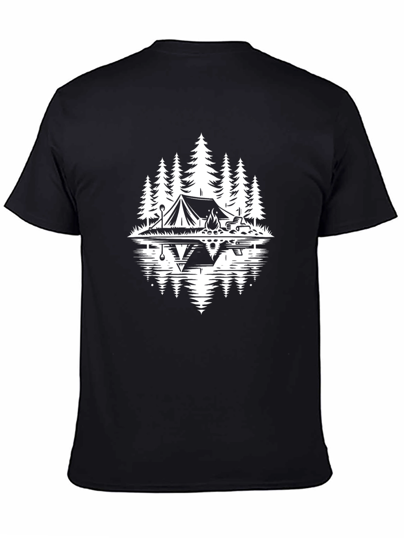Camping Adventure T-Shirt - Black