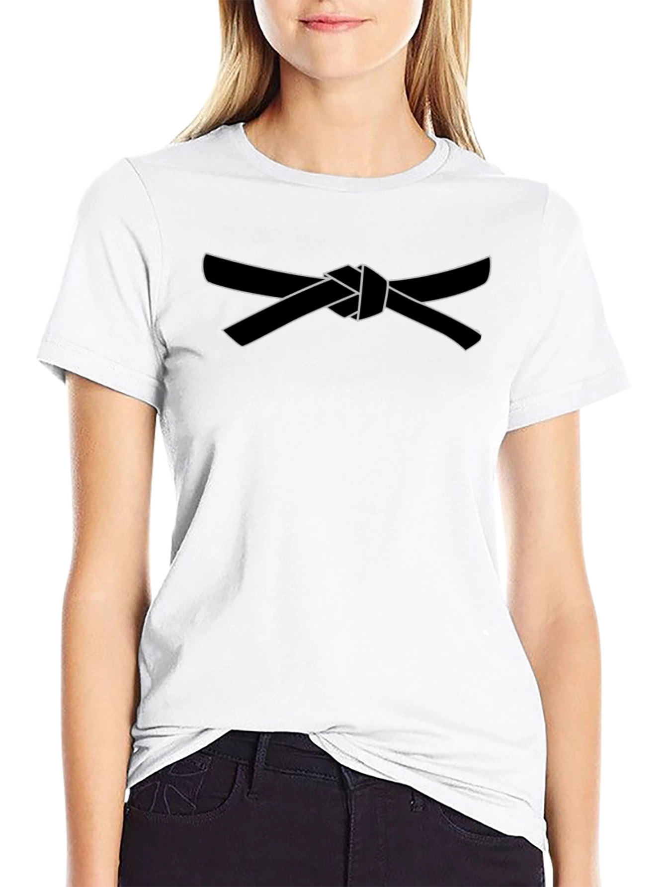 Karate Belt T-Shirt - Black Martial Arts Tee
