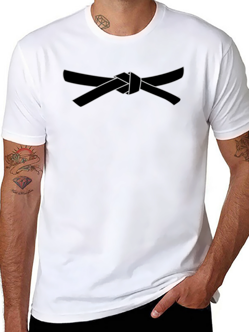 Karate Belt T-Shirt - Black Martial Arts Tee