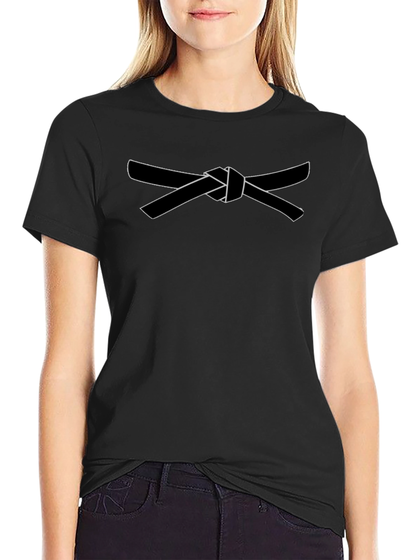 Karate Belt T-Shirt - Black Martial Arts Tee