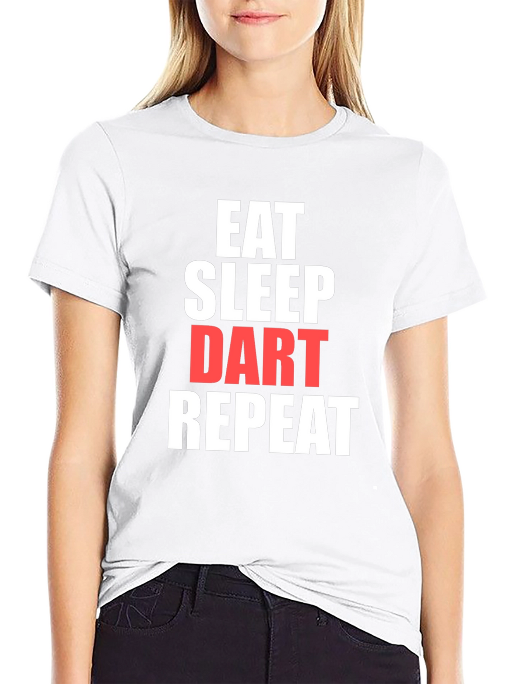 Eat Sleep Dart Repeat Black T-Shirt