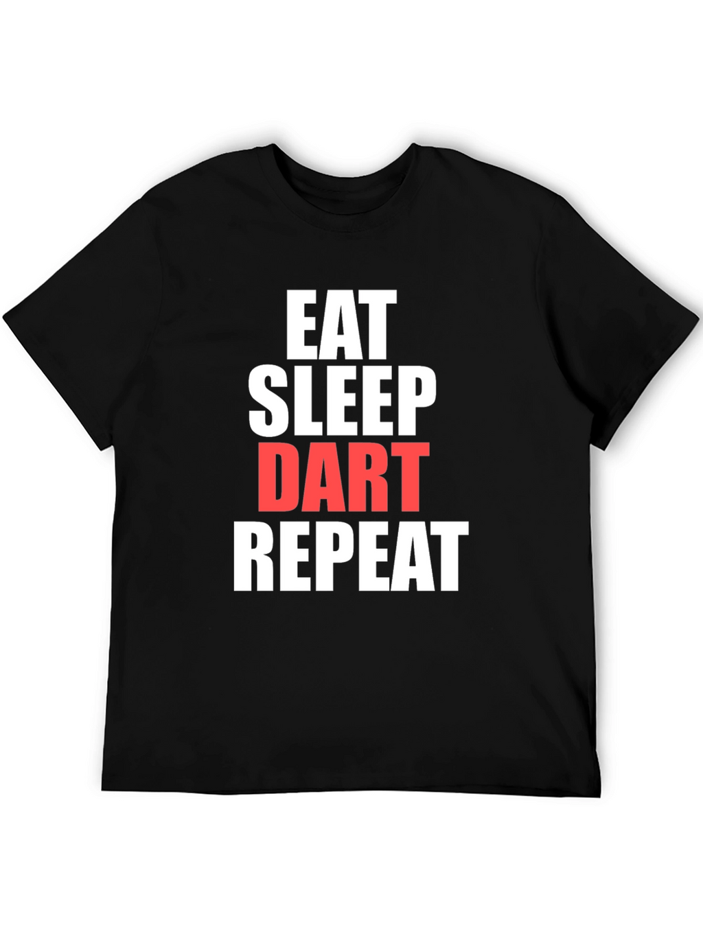 Eat Sleep Dart Repeat Black T-Shirt