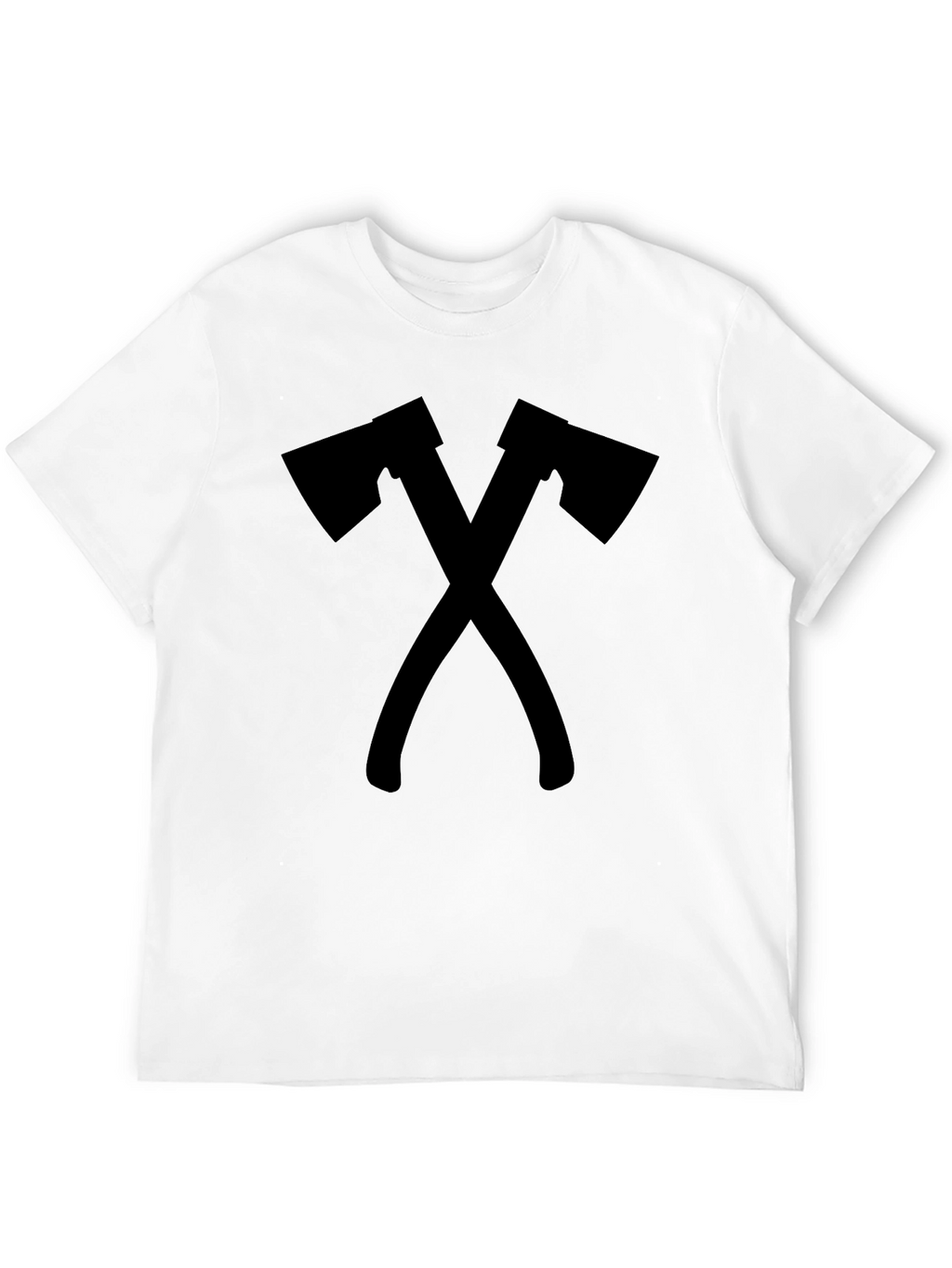 Crossed Axes Graphic Tee - Lumberjack Style Shirt