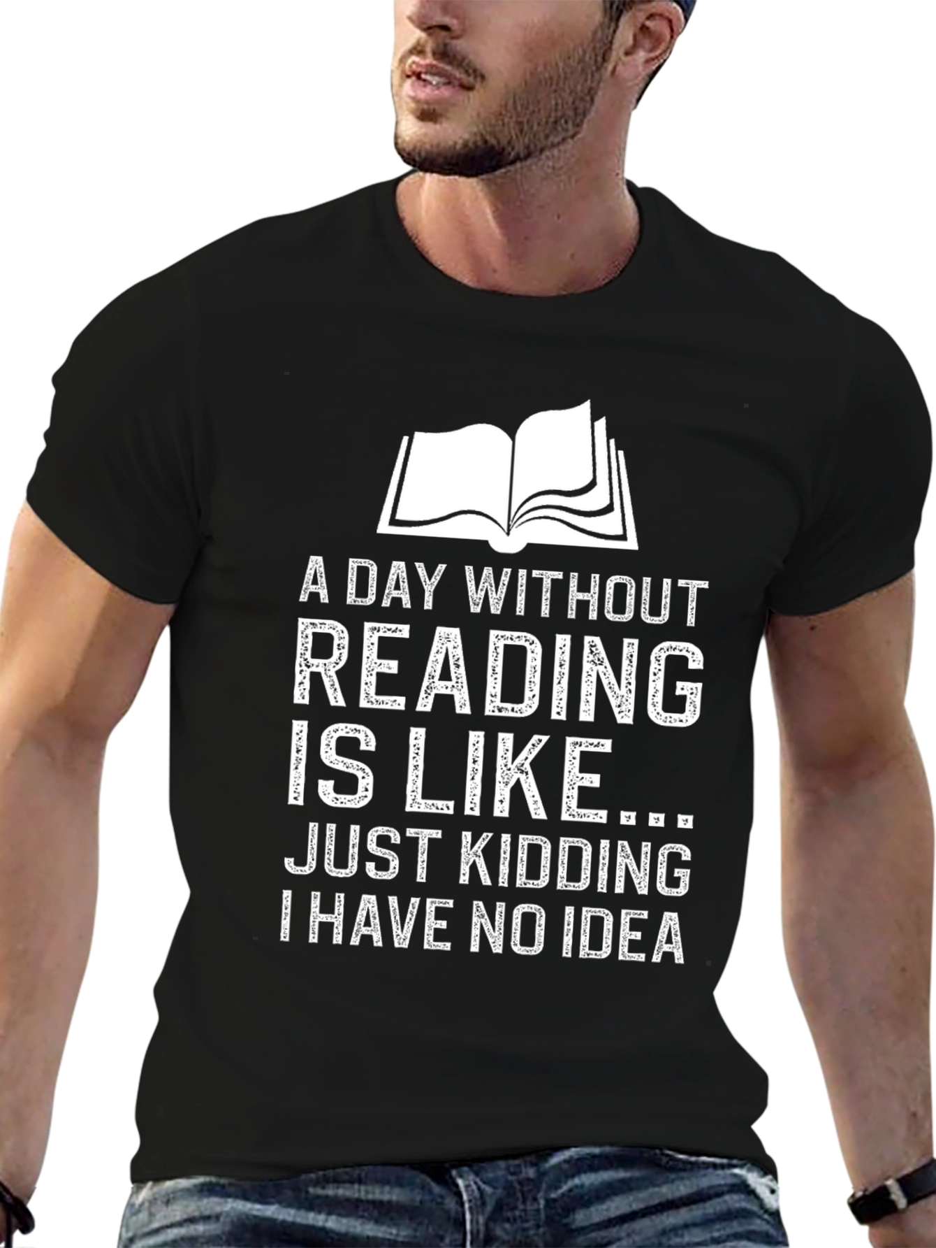 Funny Reading T-Shirt - A Day Without Reading Joke Tee
