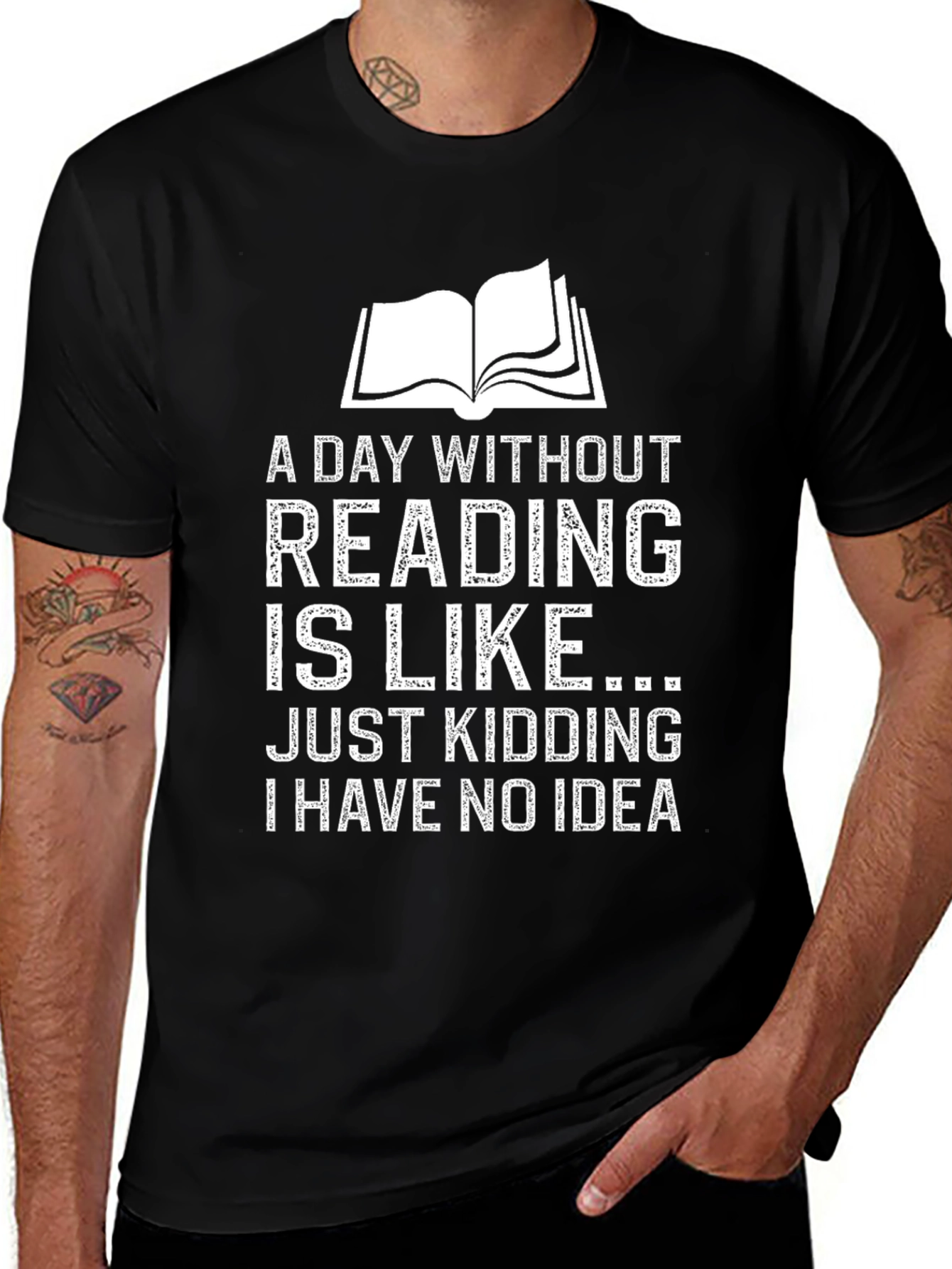 Funny Reading T-Shirt - A Day Without Reading Joke Tee