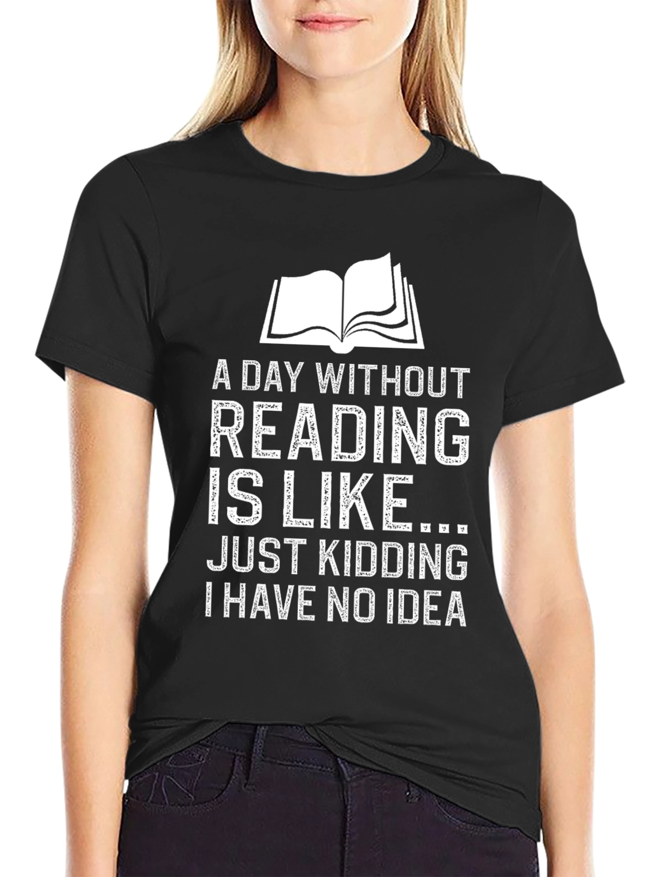 Funny Reading T-Shirt - A Day Without Reading Joke Tee