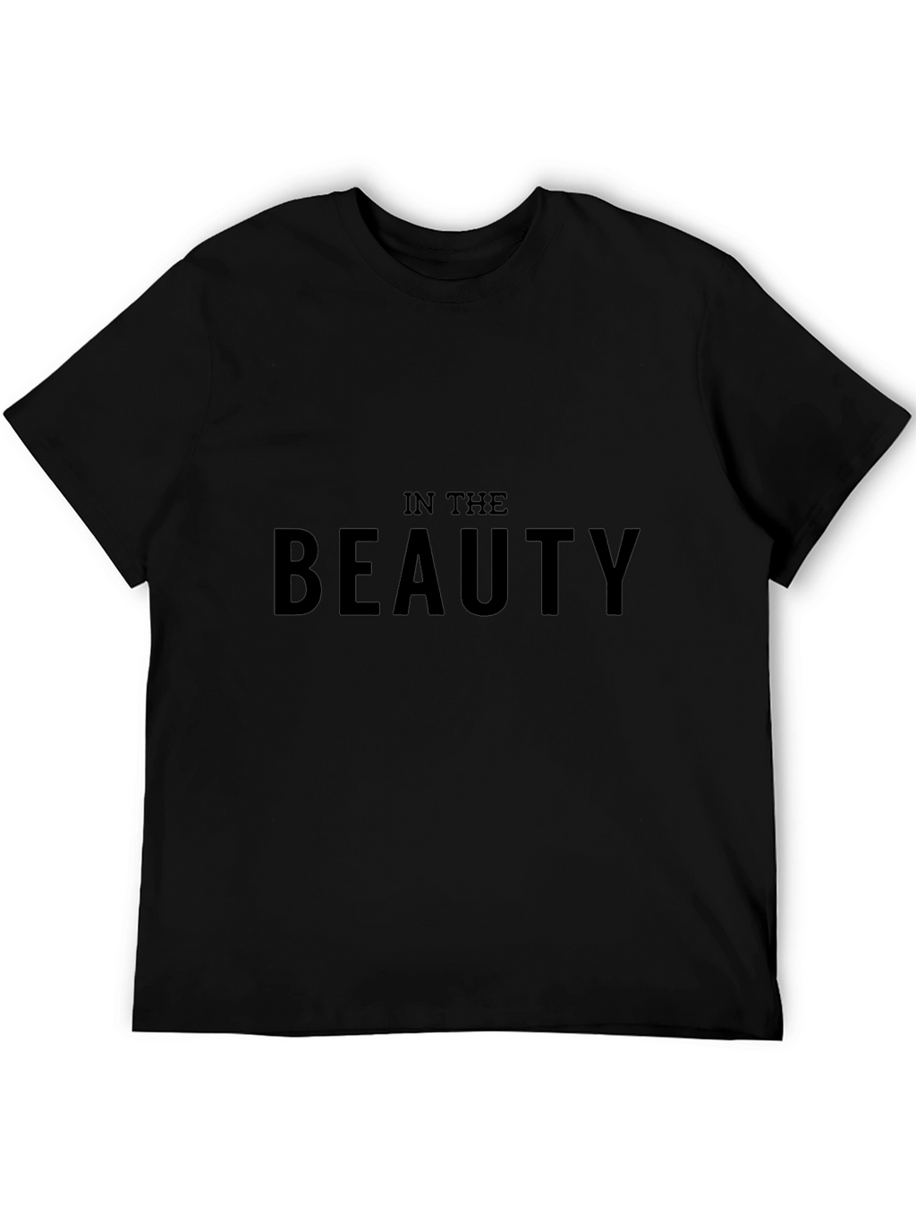 In The Beauty Black Graphic Tee