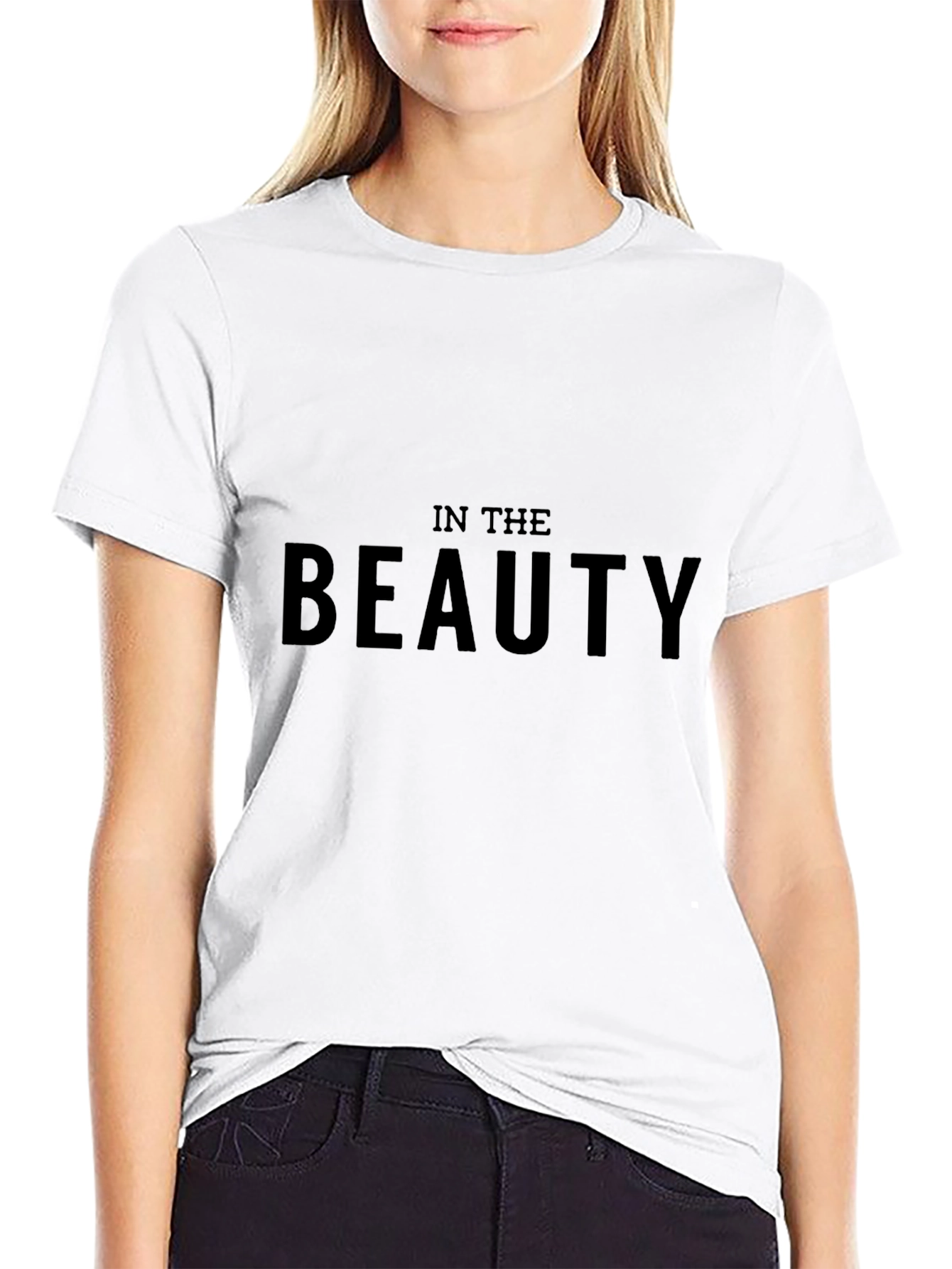 In The Beauty Black Graphic Tee