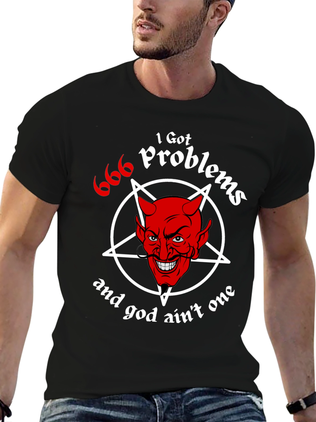 I Got 666 Problems Funny Devil Graphic Tee