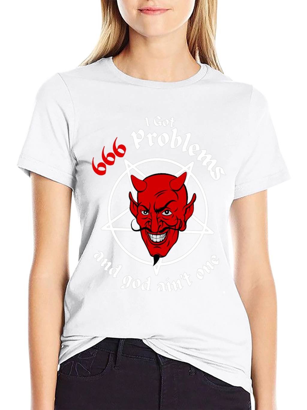 I Got 666 Problems Funny Devil Graphic Tee