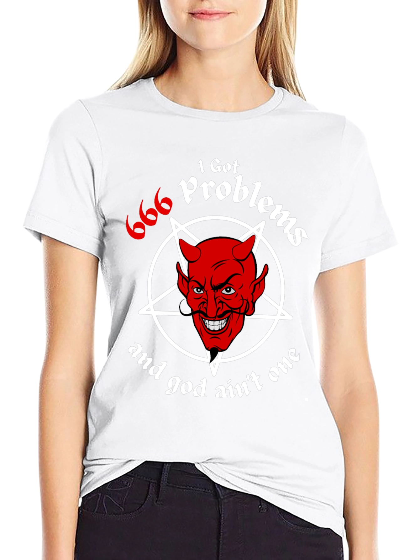 I Got 666 Problems Funny Devil Graphic Tee