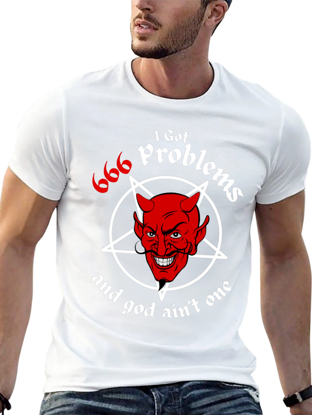 I Got 666 Problems Funny Devil Graphic Tee