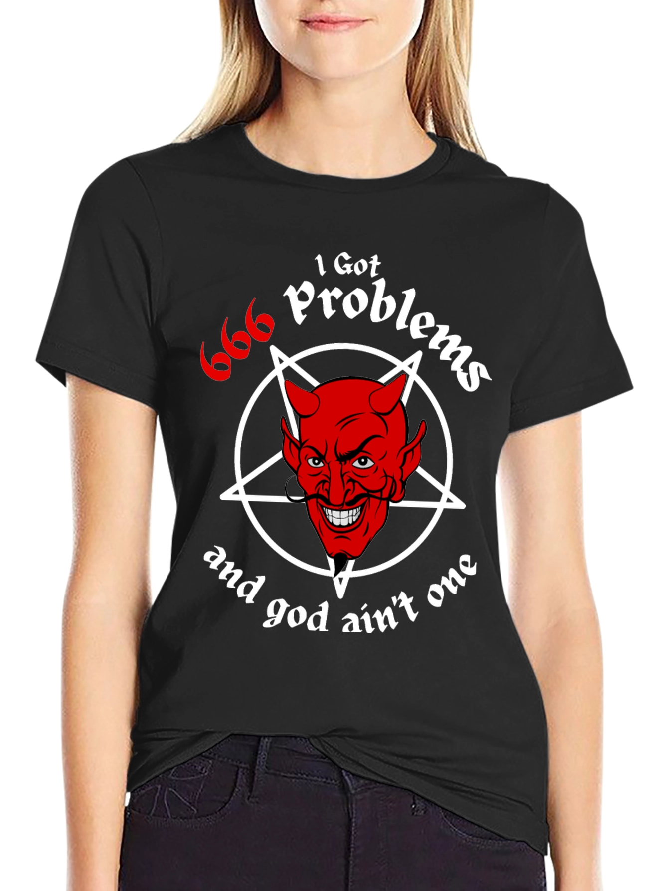 I Got 666 Problems Funny Devil Graphic Tee