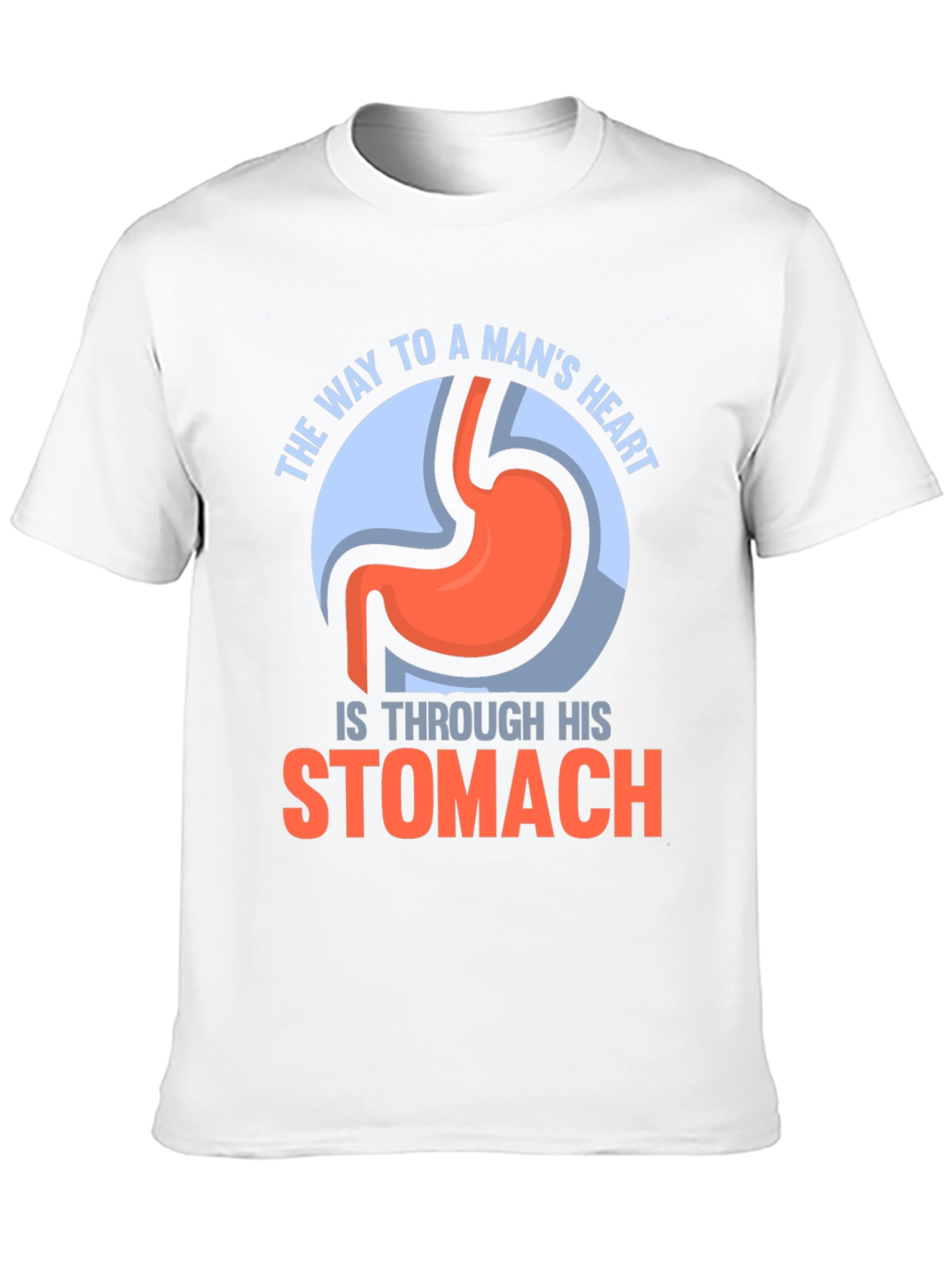 Funny Stomach T-Shirt - Way To A Mans Heart