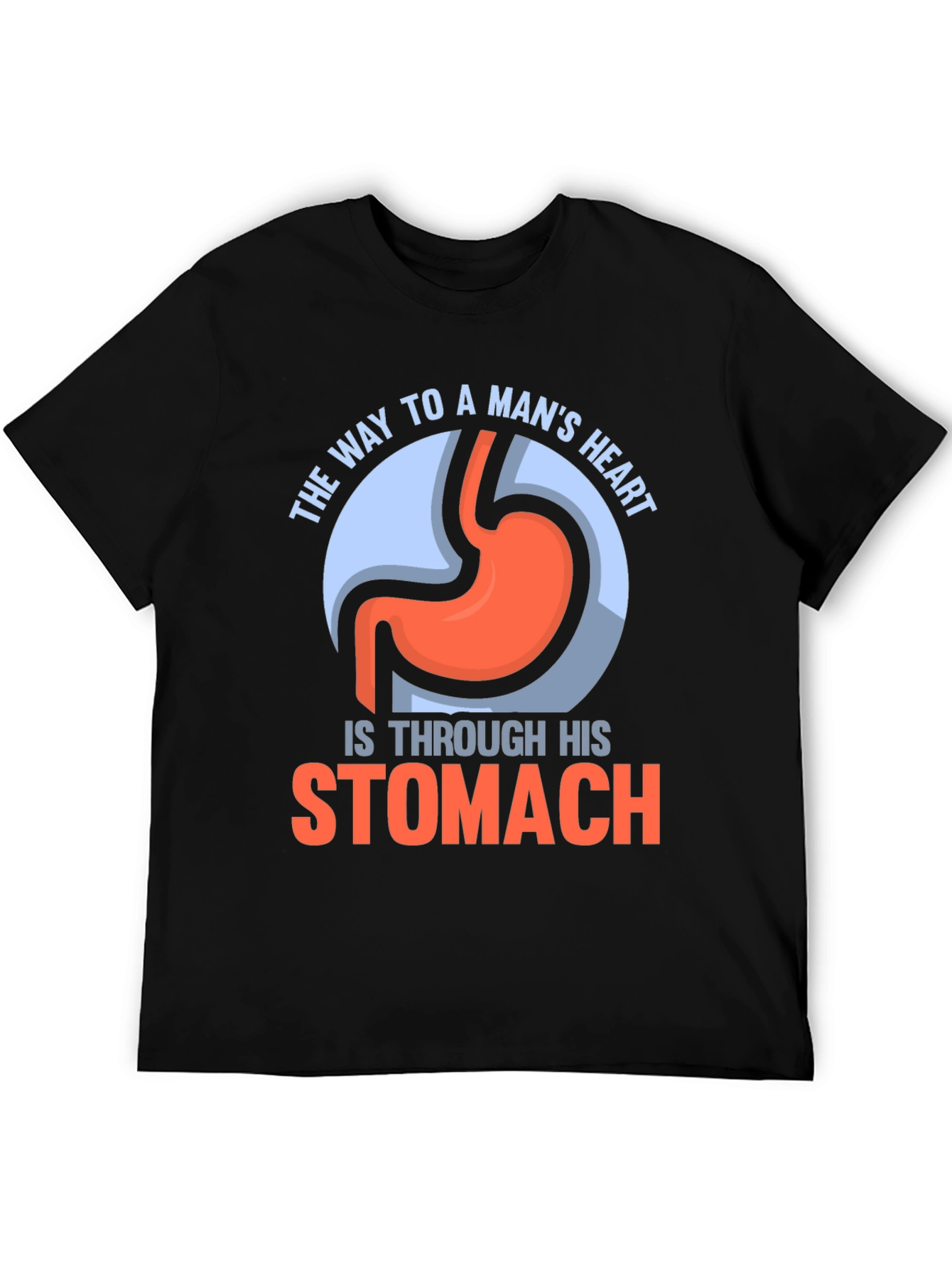 Funny Stomach T-Shirt - Way To A Mans Heart