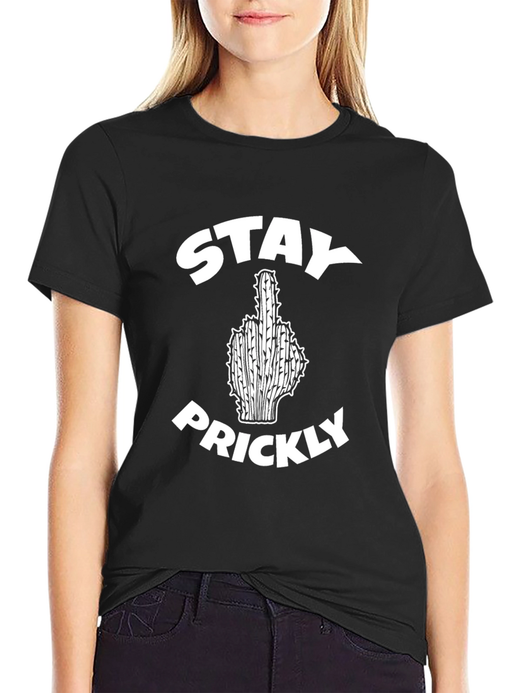Stay Prickly Black T-Shirt