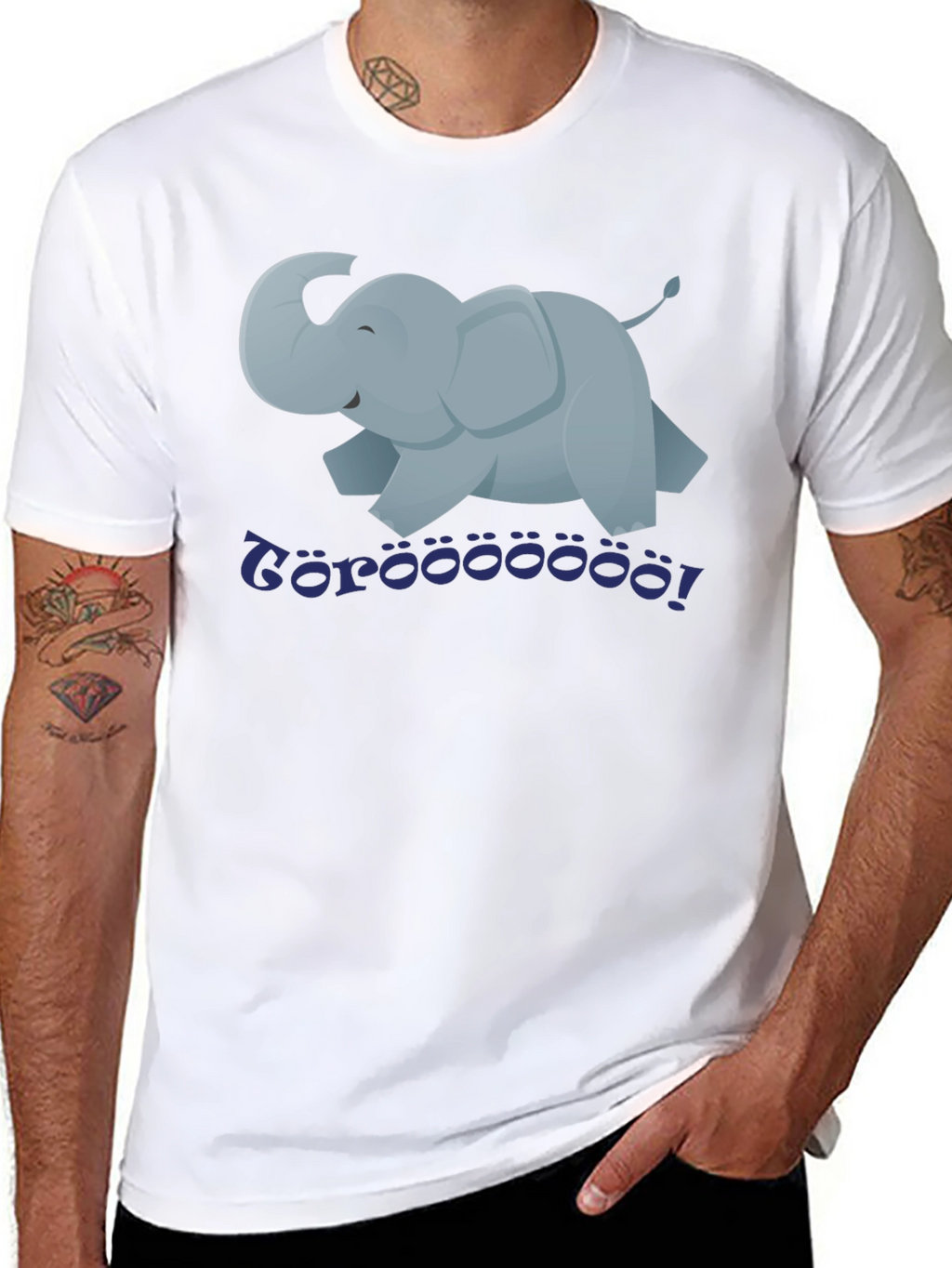 Cartoon Elephant T-Shirt