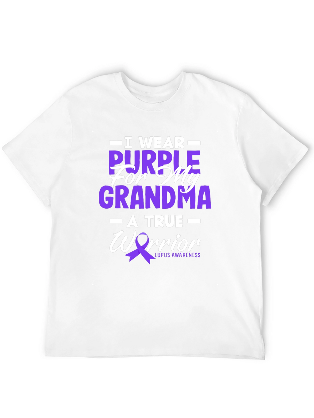 Purple Lupus Awareness T-Shirt - For My Grandma