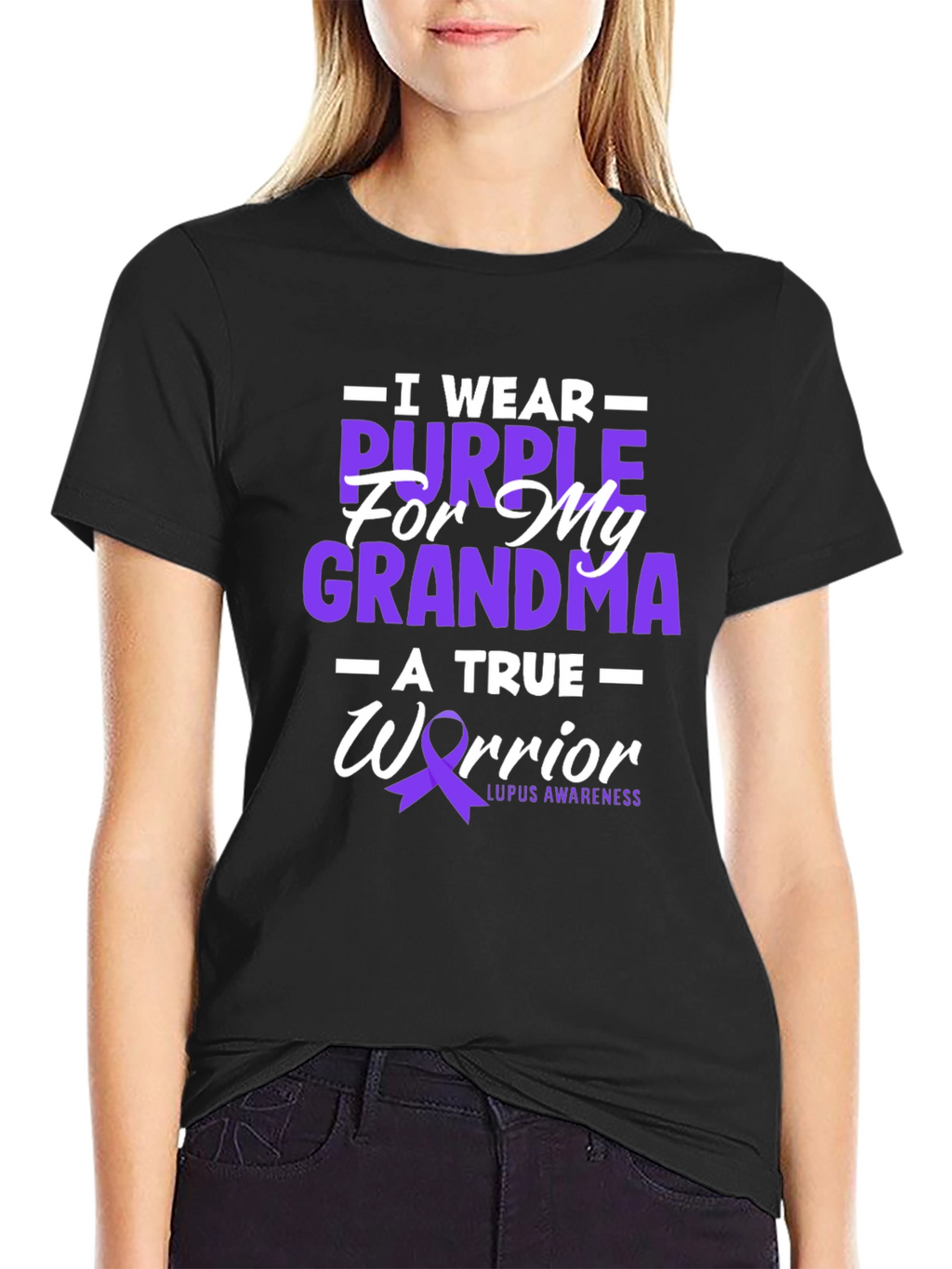 Purple Lupus Awareness T-Shirt - For My Grandma