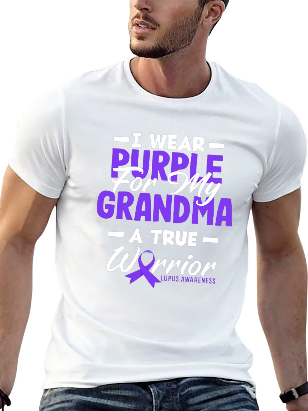 Purple Lupus Awareness T-Shirt - For My Grandma