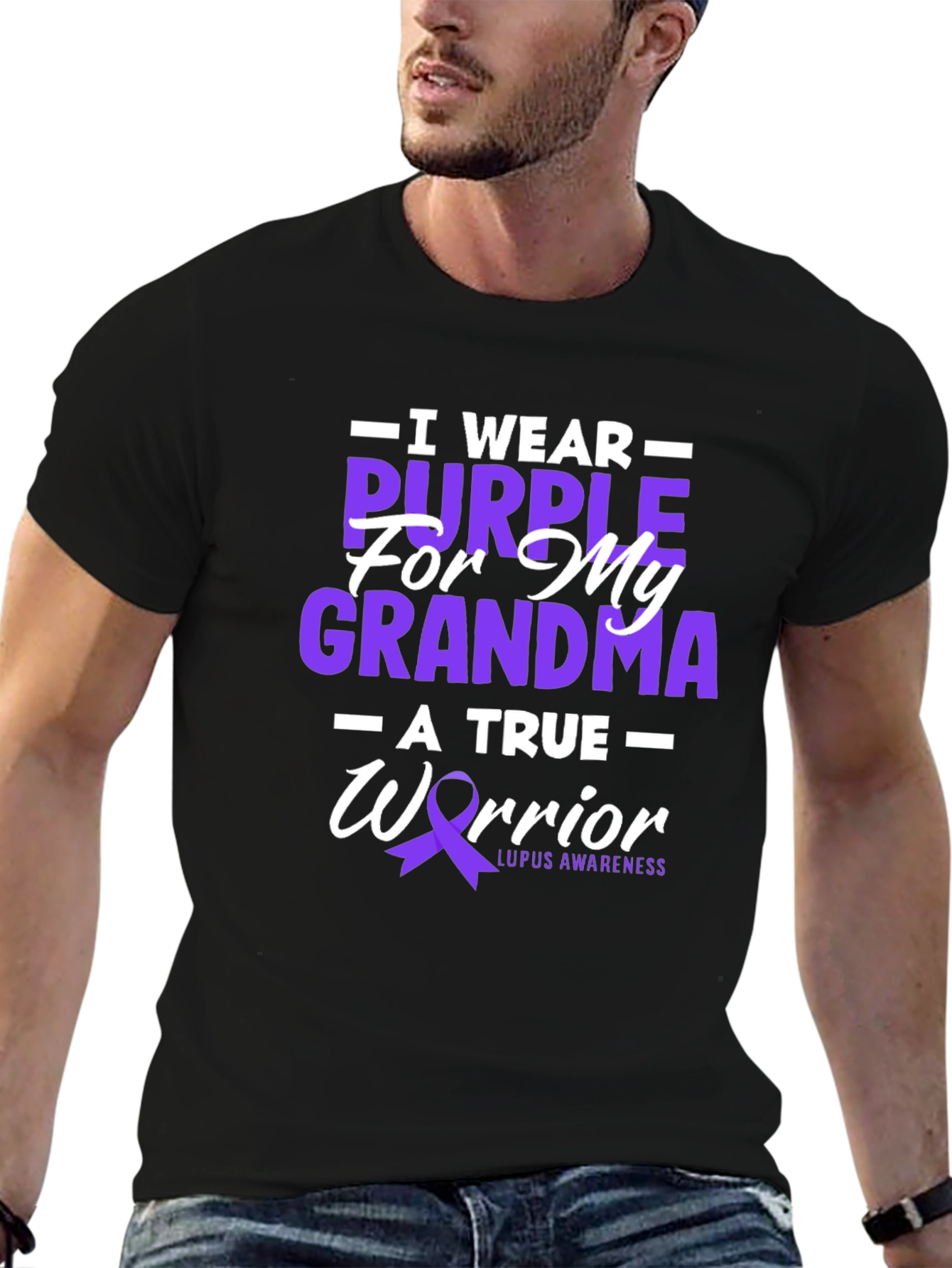 Purple Lupus Awareness T-Shirt - For My Grandma