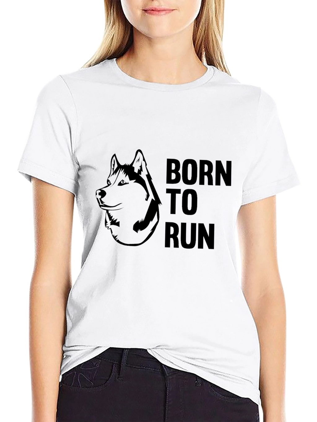 Born to Run Wolf Graphic Tee