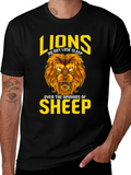 Lion T-Shirt: Lions Dont Lose Sleep Graphic Tee