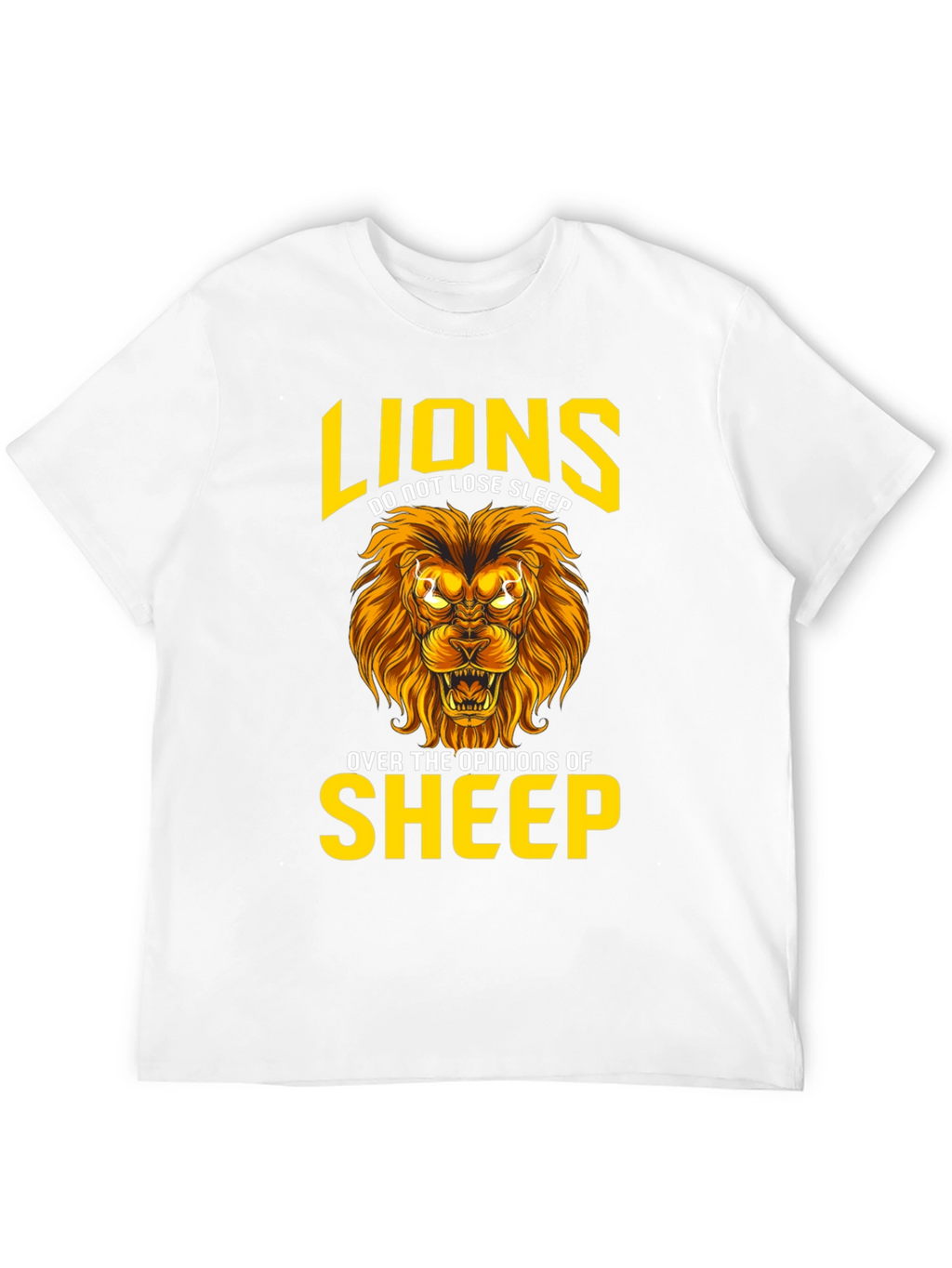 Lion T-Shirt: Lions Dont Lose Sleep Graphic Tee