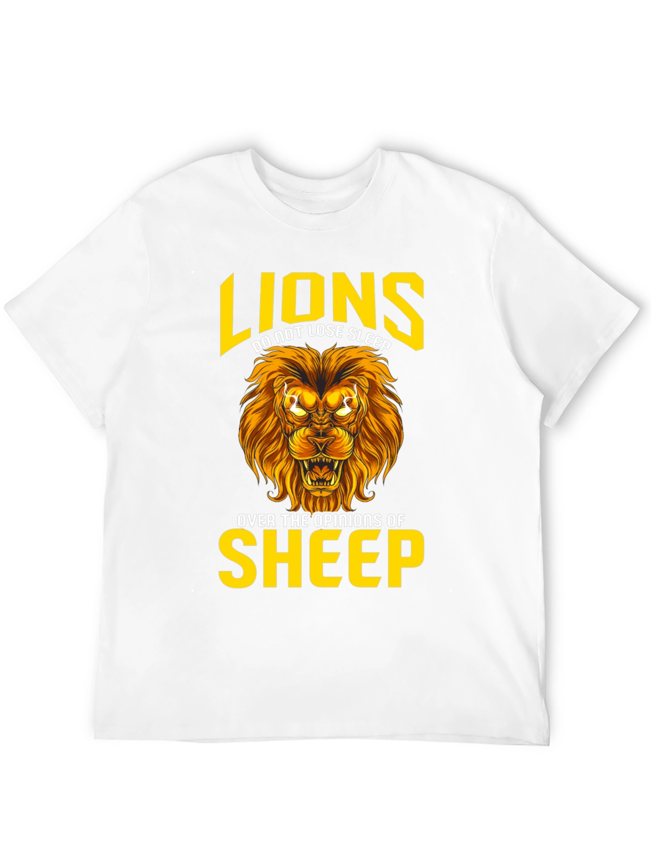 Lion T-Shirt: Lions Dont Lose Sleep Graphic Tee
