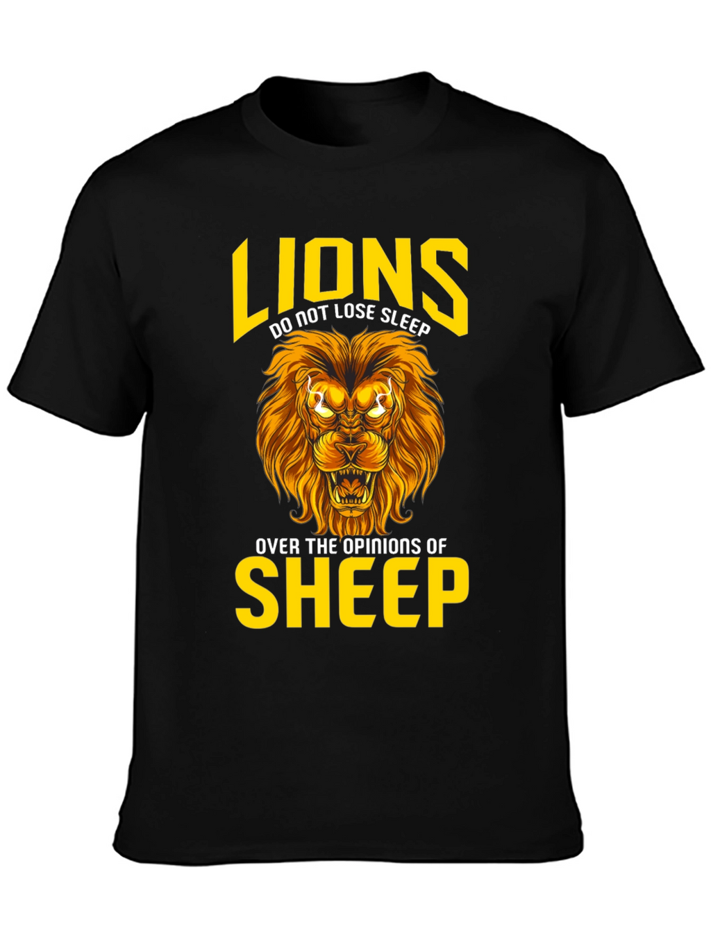 Lion T-Shirt: Lions Dont Lose Sleep Graphic Tee