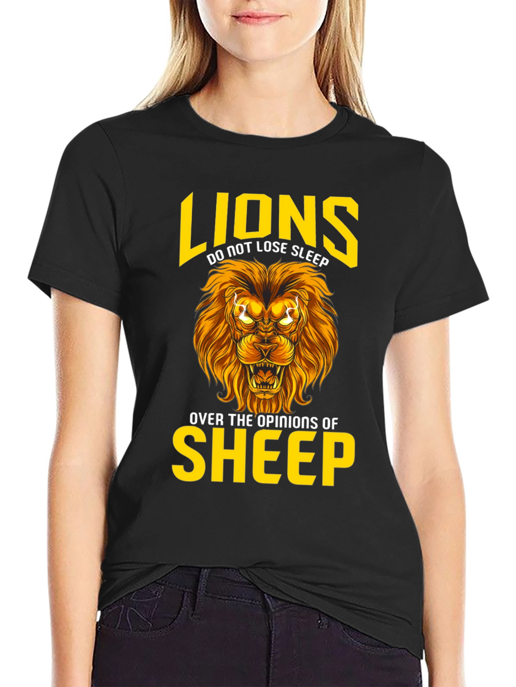 Lion T-Shirt: Lions Dont Lose Sleep Graphic Tee