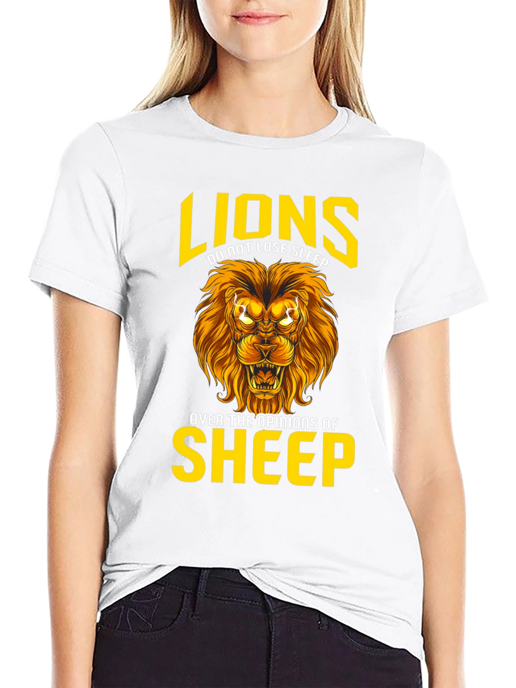 Lion T-Shirt: Lions Dont Lose Sleep Graphic Tee