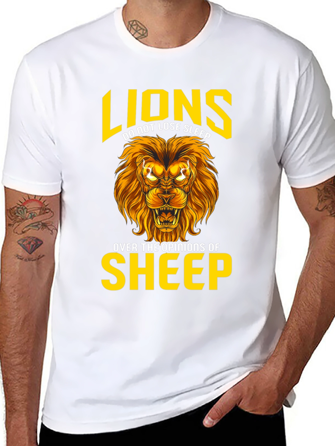 Lion T-Shirt: Lions Dont Lose Sleep Graphic Tee