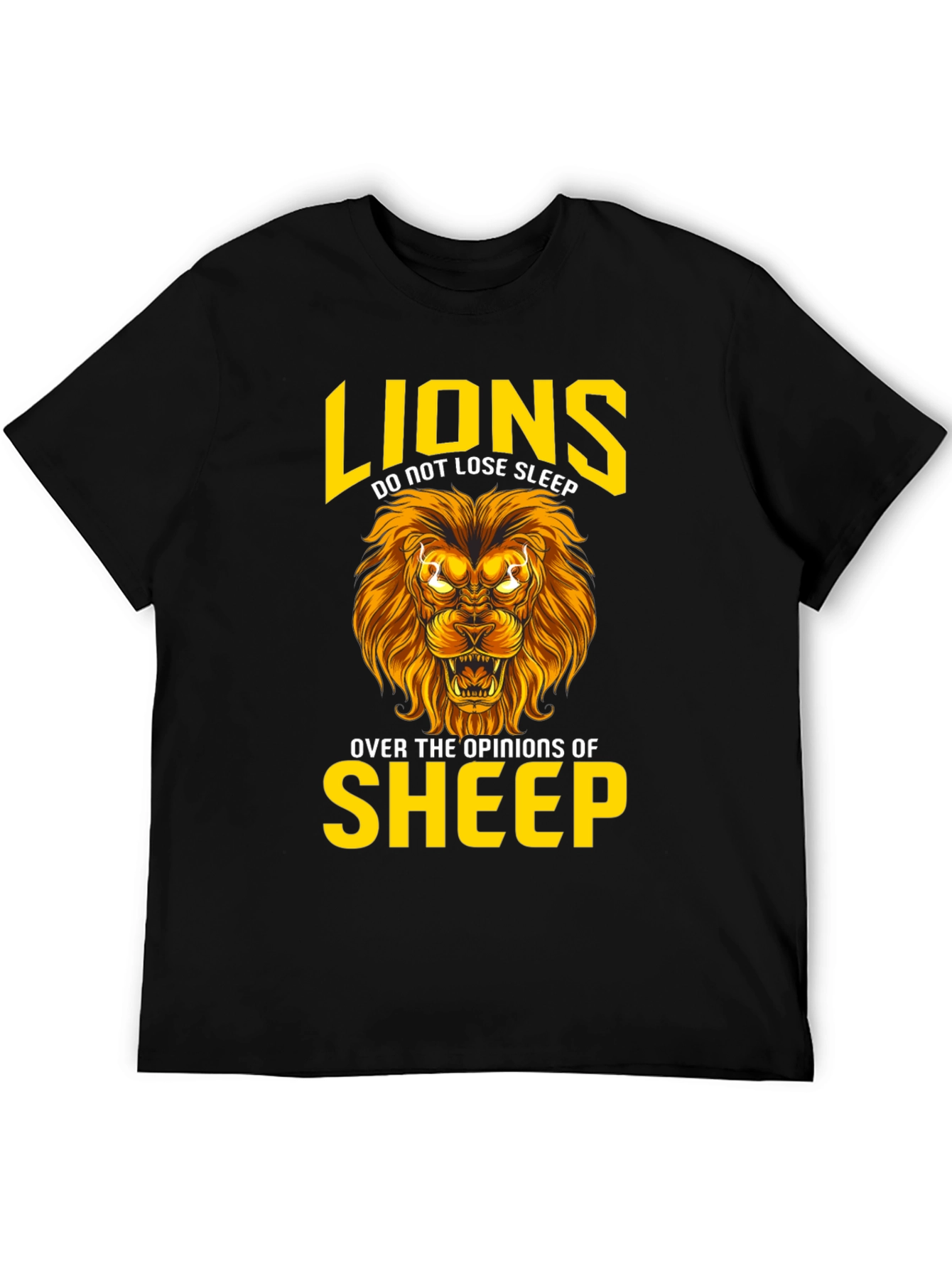Lion T-Shirt: Lions Dont Lose Sleep Graphic Tee