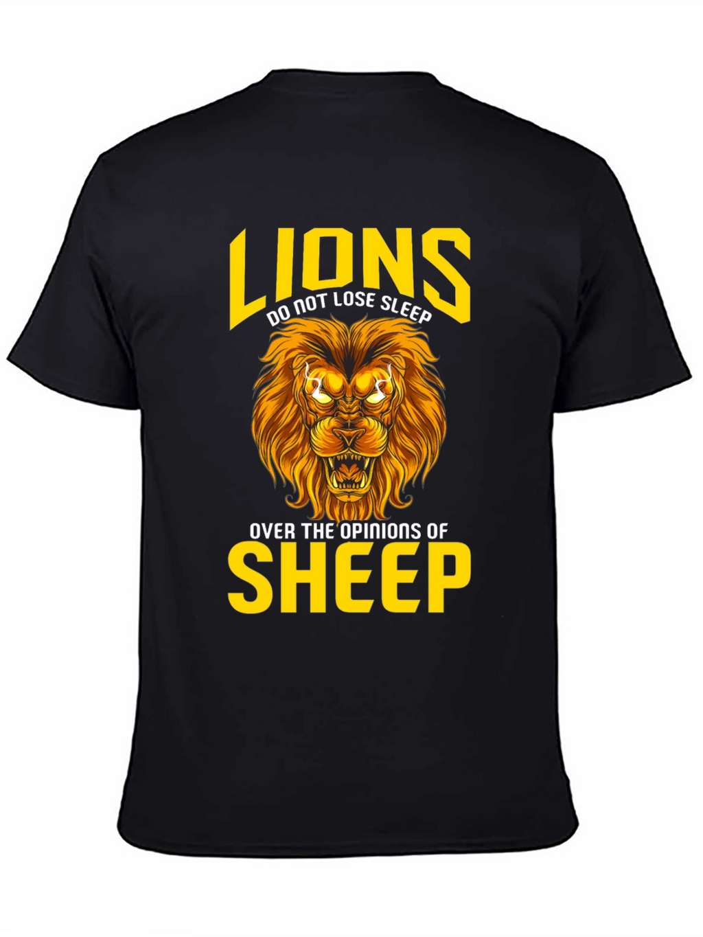 Lion T-Shirt: Lions Dont Lose Sleep Graphic Tee
