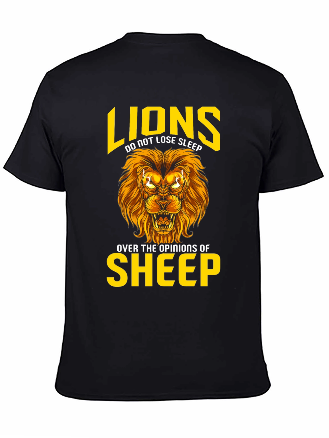 Lion T-Shirt: Lions Dont Lose Sleep Graphic Tee