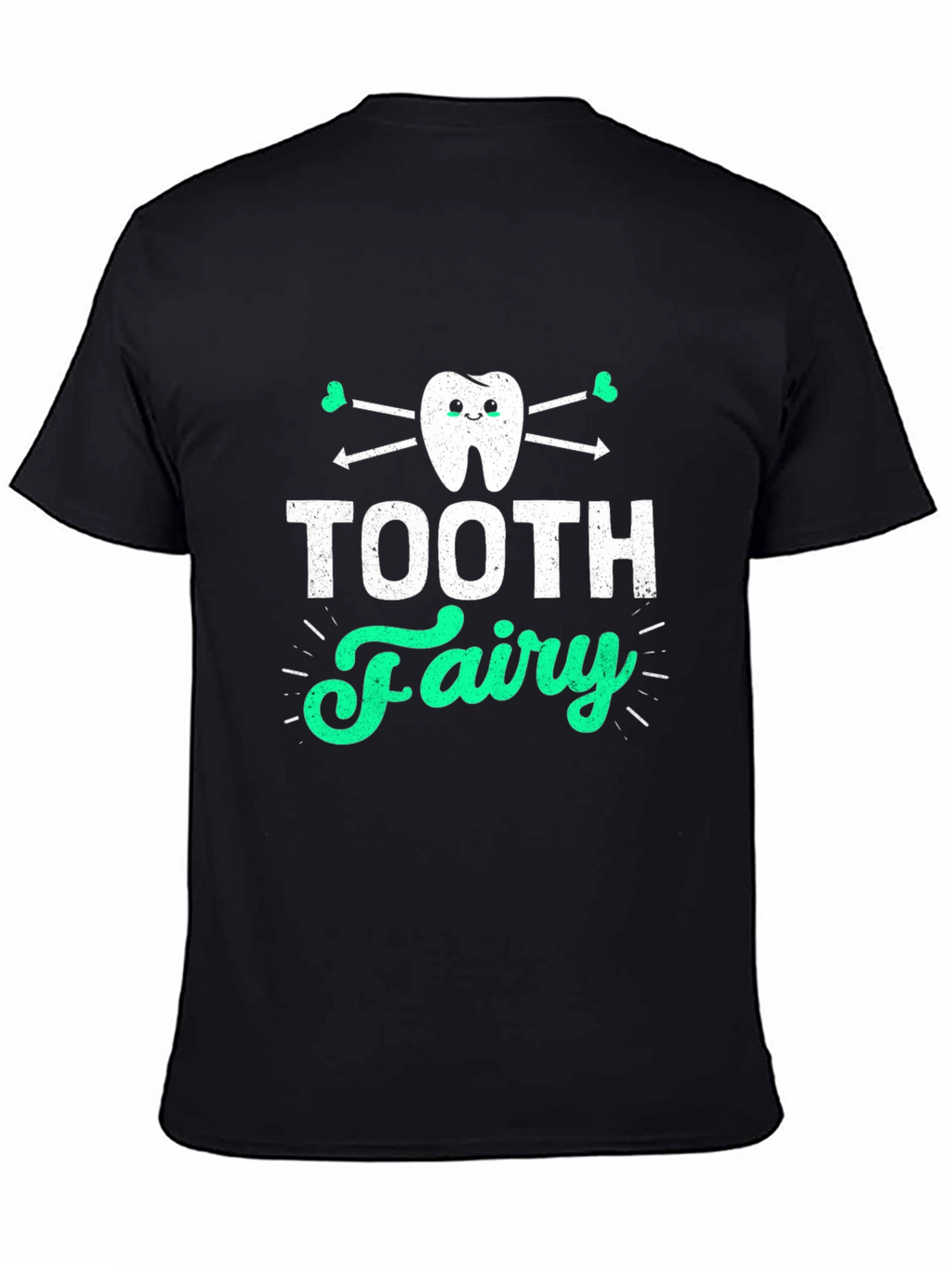 Tooth Fairy Graphic Tee - Black Cotton T-Shirt