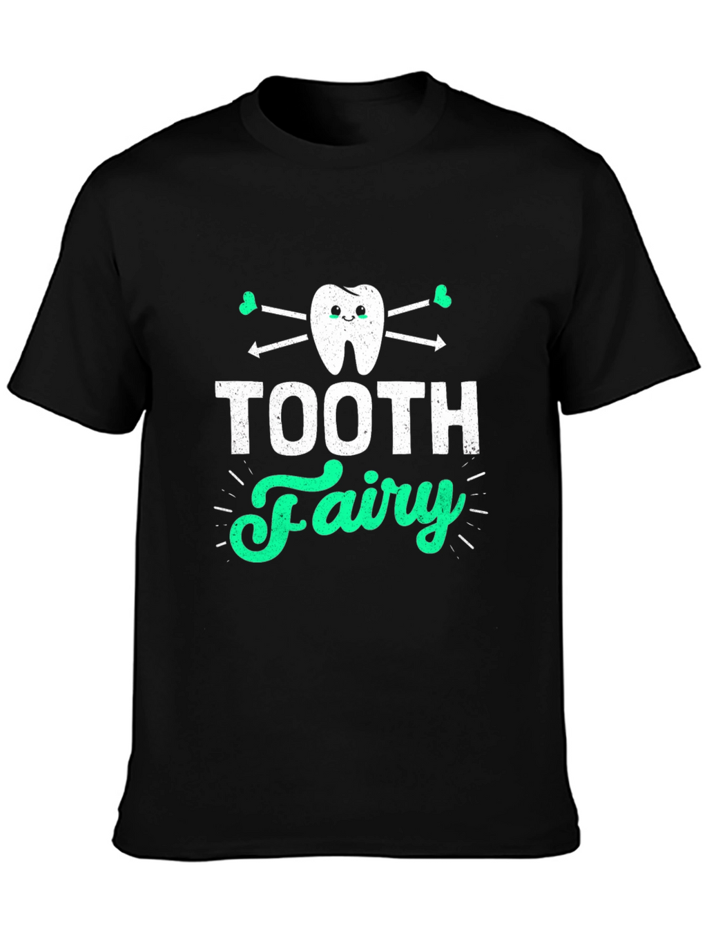 Tooth Fairy Graphic Tee - Black Cotton T-Shirt