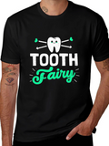 Tooth Fairy Graphic Tee - Black Cotton T-Shirt