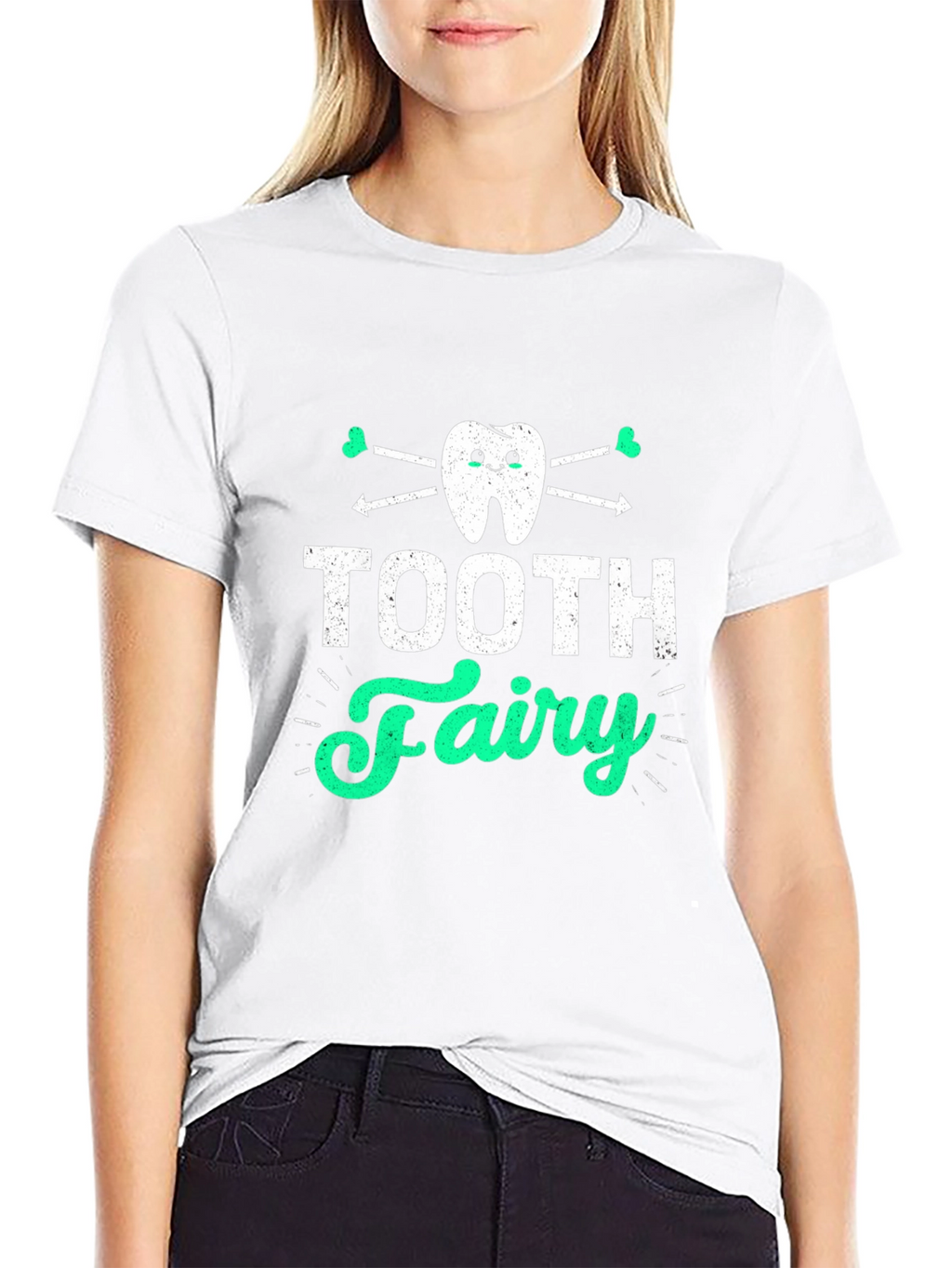 Tooth Fairy Graphic Tee - Black Cotton T-Shirt