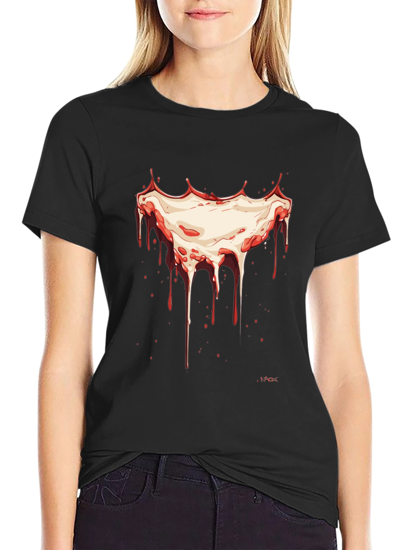 Dripping Gore Graphic T-Shirt - Halloween Horror Tee