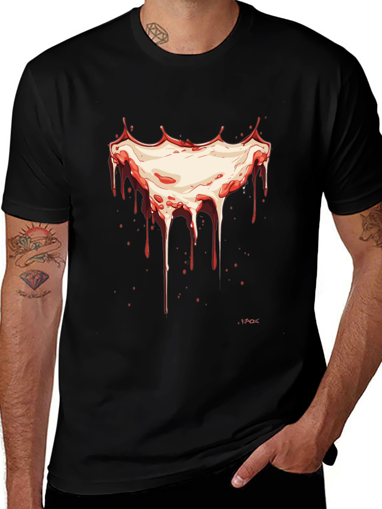 Dripping Gore Graphic T-Shirt - Halloween Horror Tee