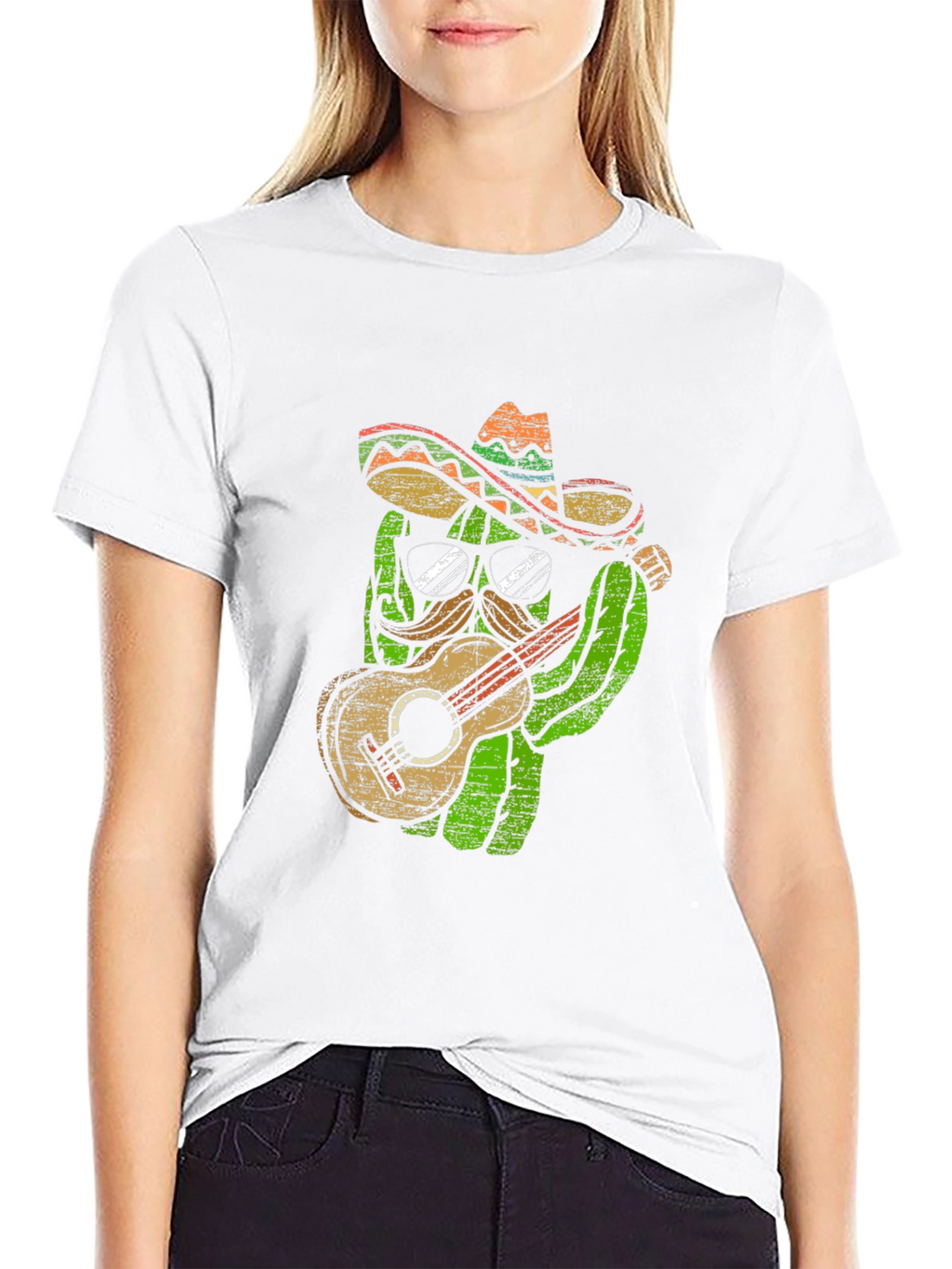 Cactus Mariachi Graphic T-Shirt
